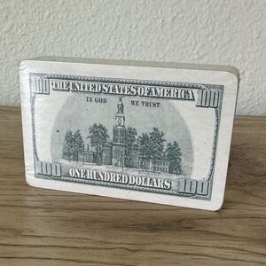Vintage Deck‎ Royal Plastic Coated Back of $100 Dollar Bill Playing Cards
